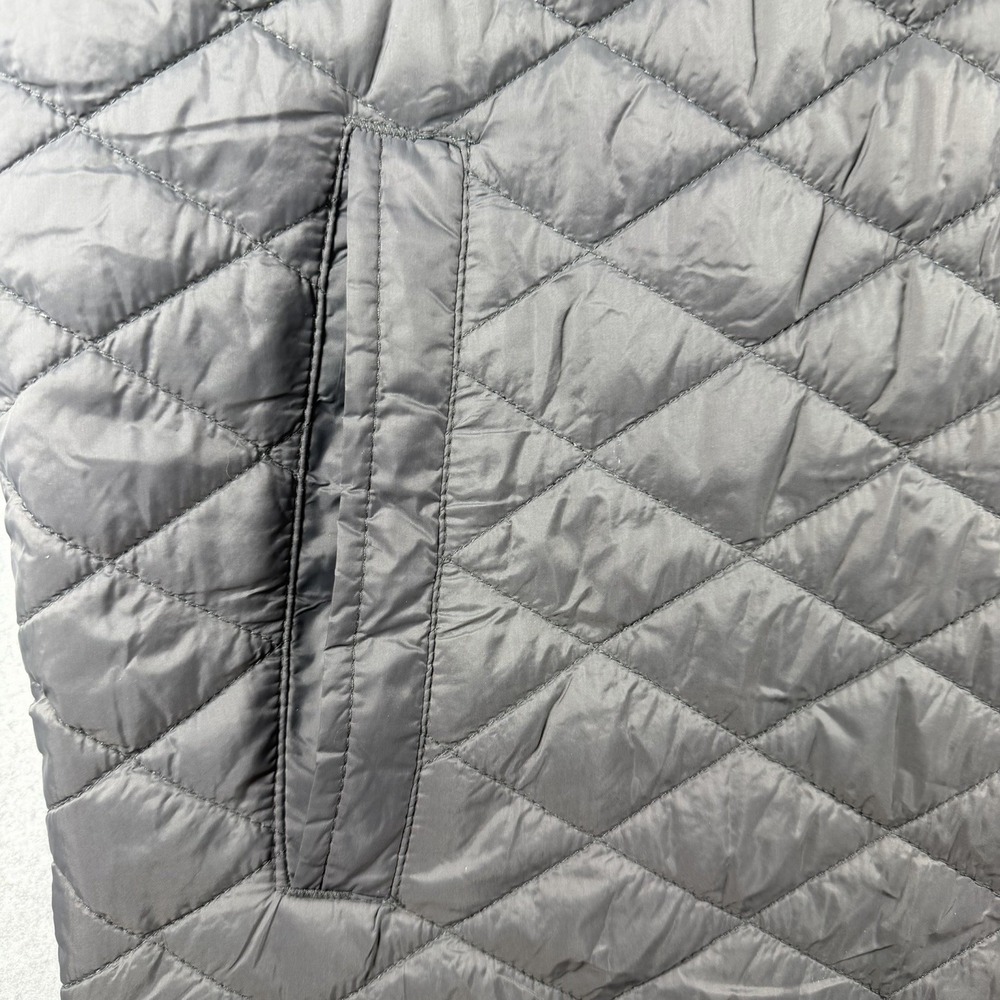 Weatherproof Vintage Men's Diamond Quilted Puffer Vest Gray Size L Cabincore - Picture 4 of 8
